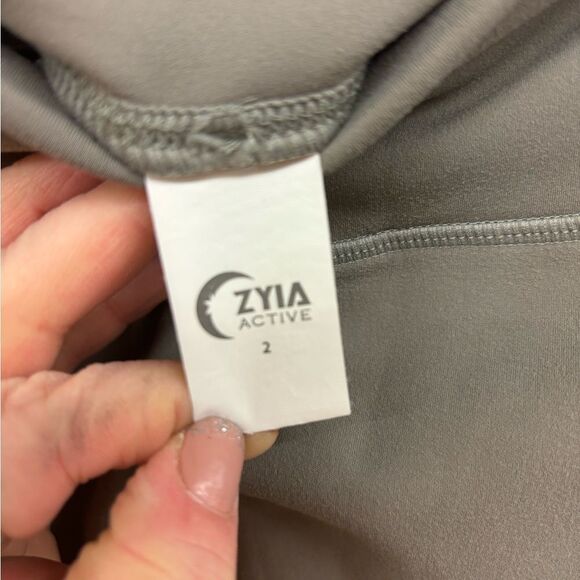 Zyia Ladies 2 Dark Gray Leggings - Picture 4 of 6